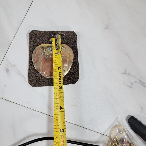 Artisan Larry Bonnot Copper Pin Brooch Vtg handmade Pumpkin Fall Halloween MO - Picture 5 of 7